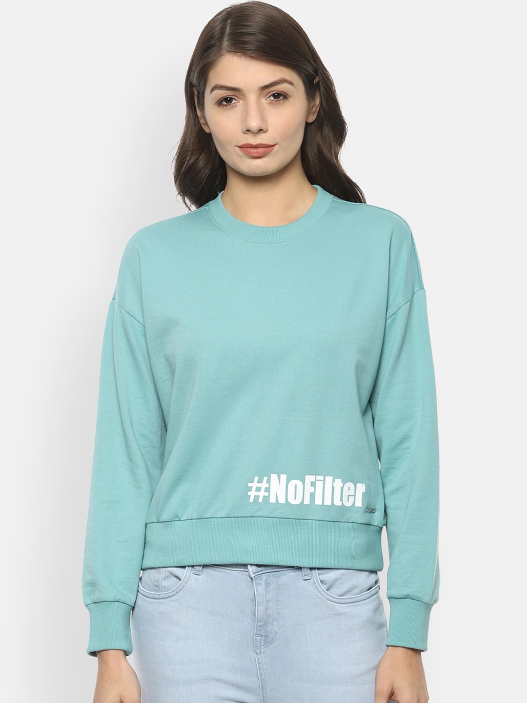 

Van Heusen Woman Women Blue Printed Sweatshirt