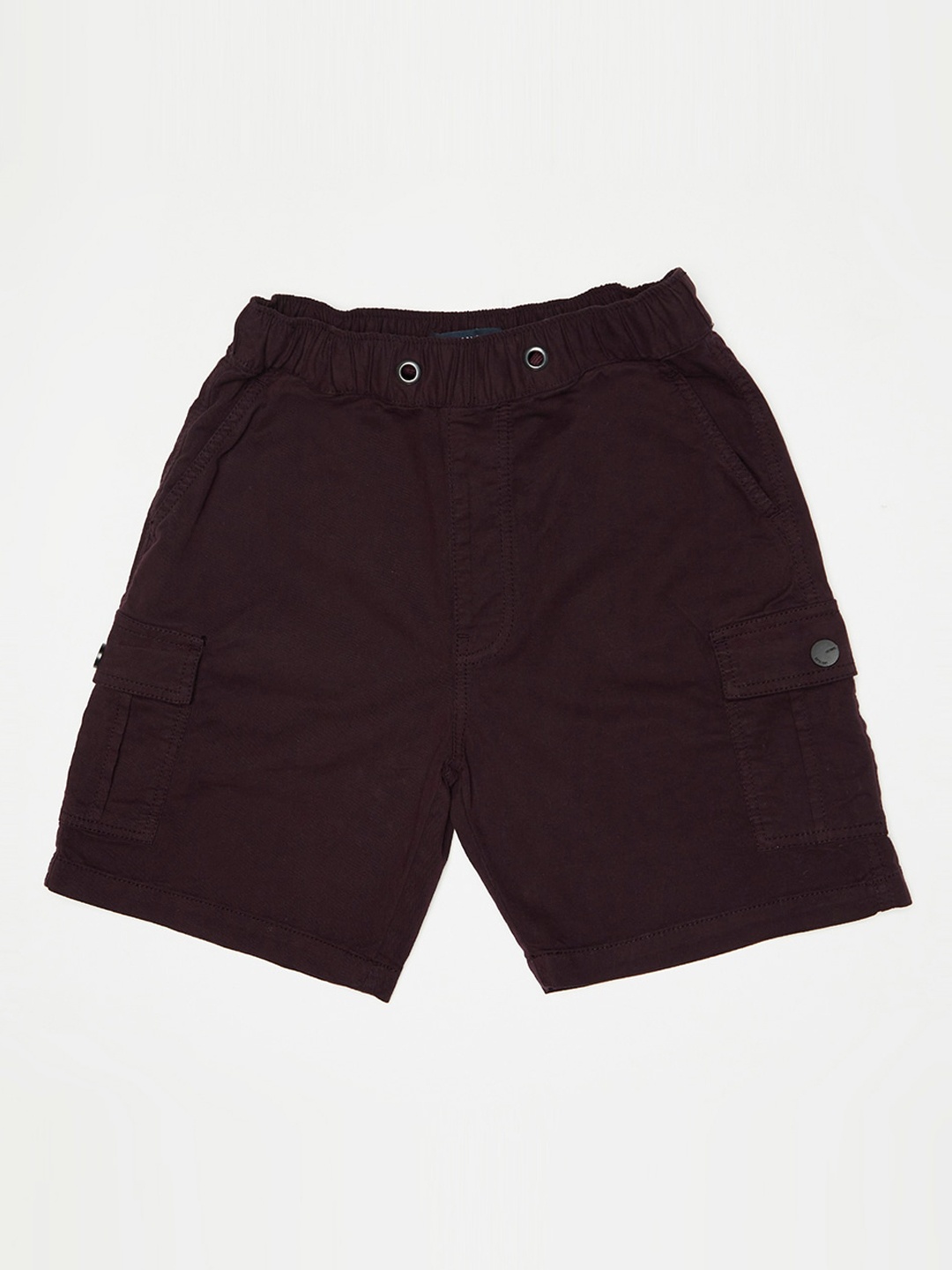 

Octave Boys Burgundy Solid Regular Fit Cargo Shorts