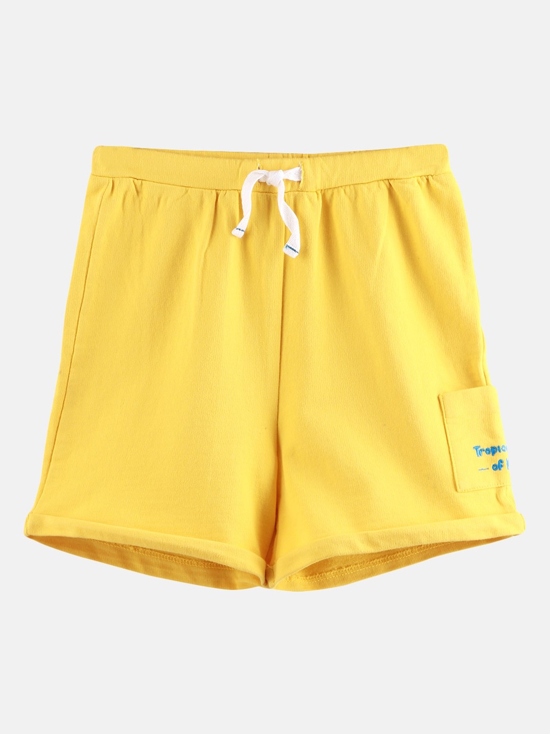

Beebay Boys Yellow Solid Regular Fit Regular Shorts