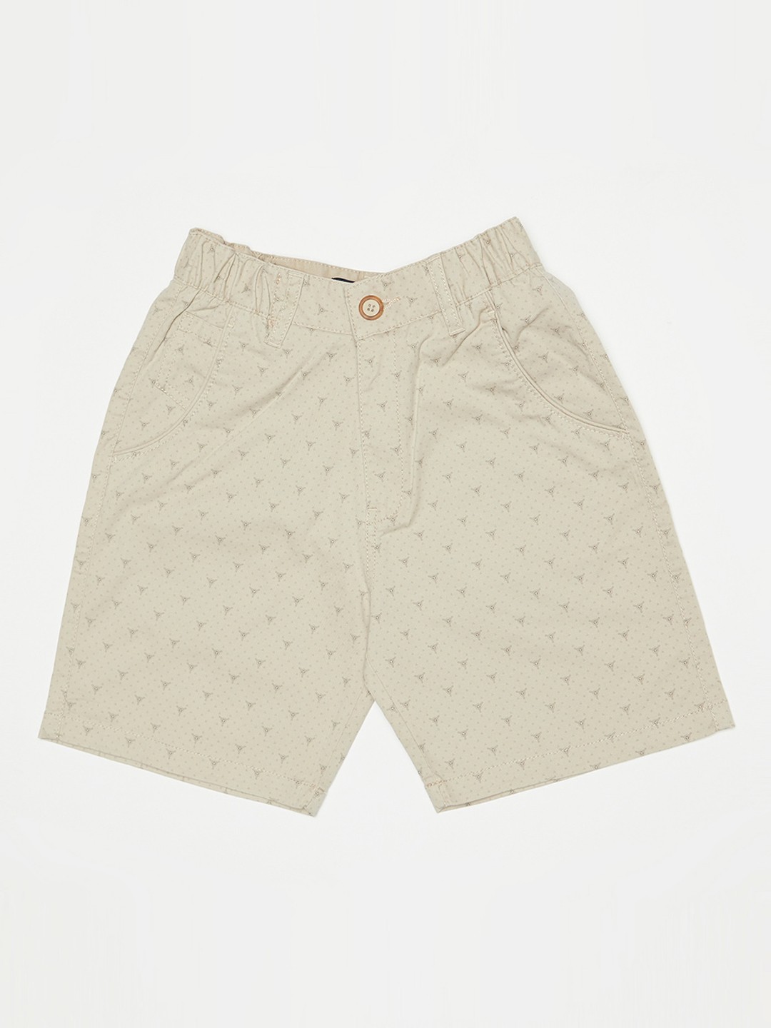 

Octave Boys Beige Printed Regular Fit Regular Shorts