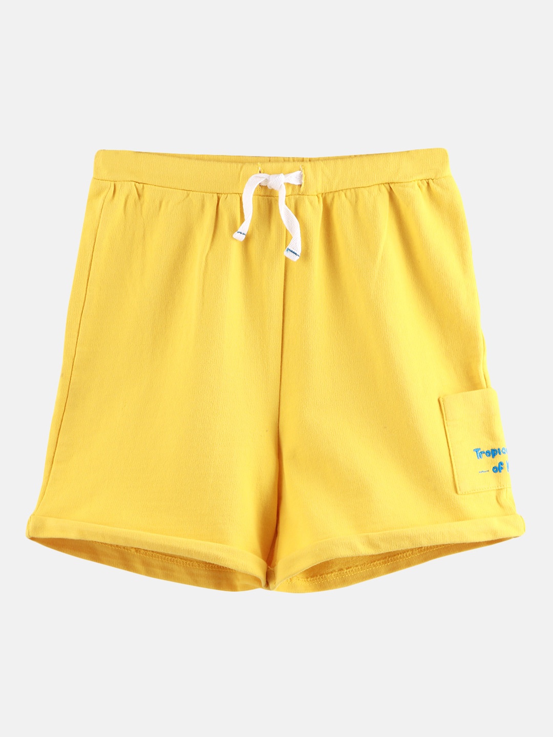 

Beebay Boys Yellow Solid Regular Fit Regular Shorts