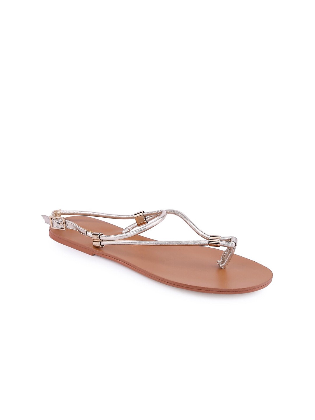 

Forever Glam by Pantaloons Women Silver-Toned One Toe Flats