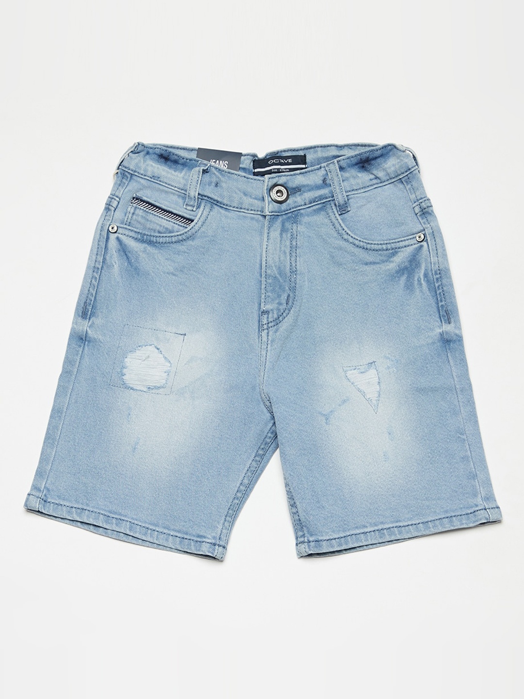 

Octave Boys Blue Washed Regular Fit Denim Shorts