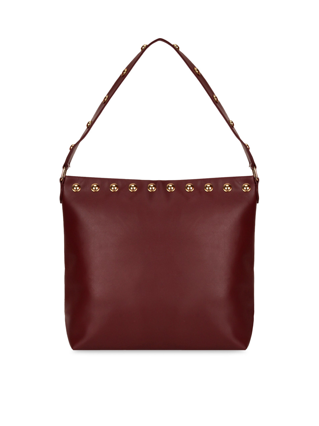 

Berrypeckers Brown Embellished Hobo Bag