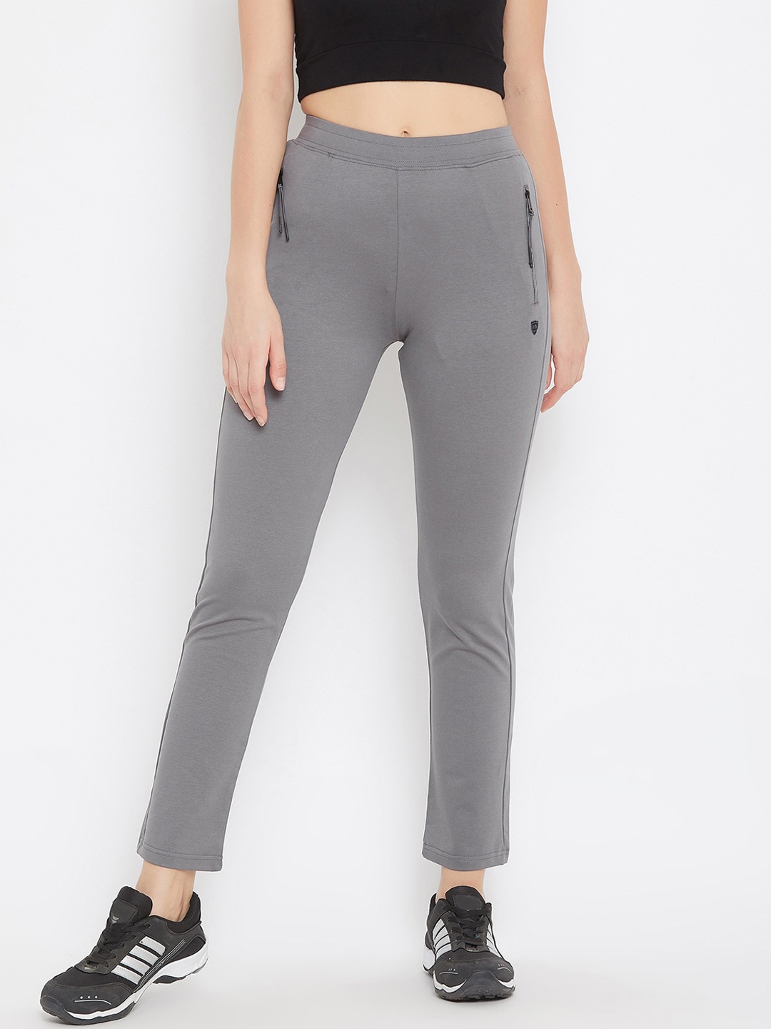 

Okane Women Grey Solid Track Pants