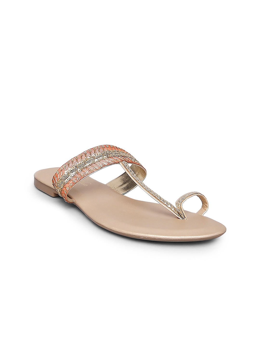 

Forever Glam by Pantaloons Women Pink Ethnic One Toe Flats