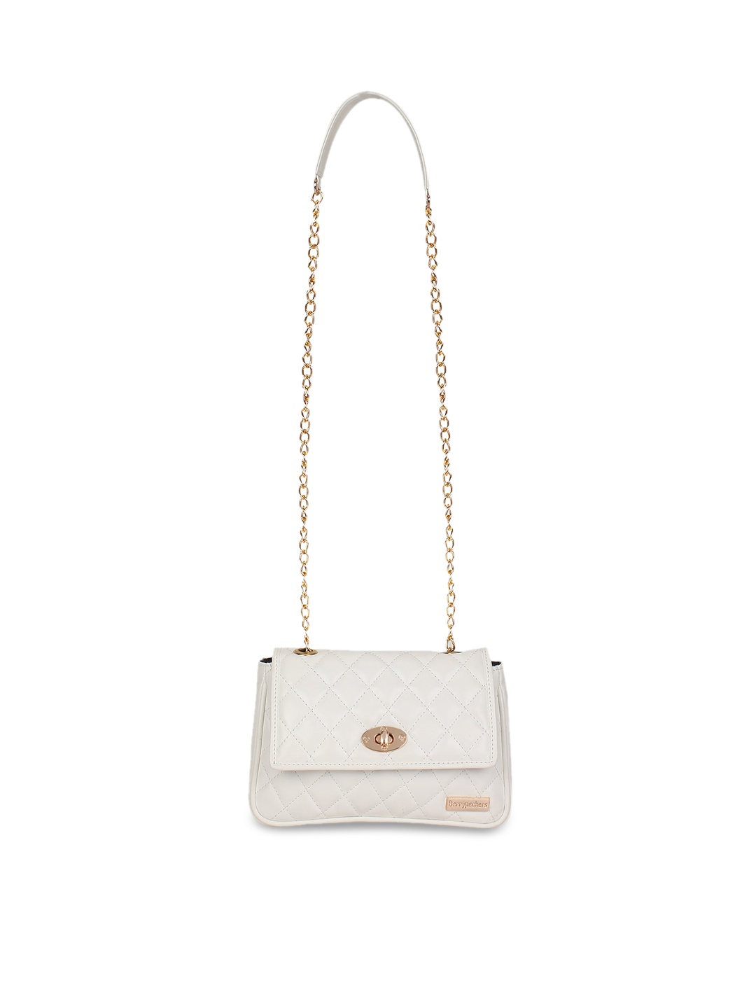 

Berrypeckers White Solid Quilted Sling Bag