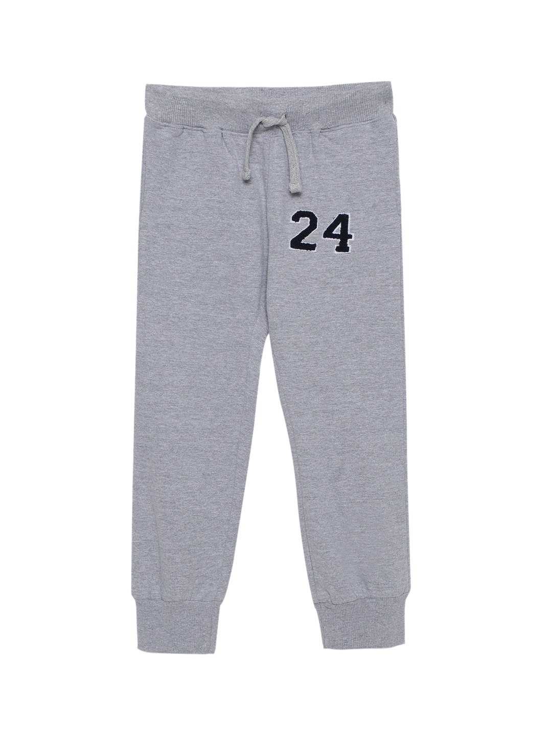 

ZION Boys Grey Solid Straight Fit Pure Cotton Joggers