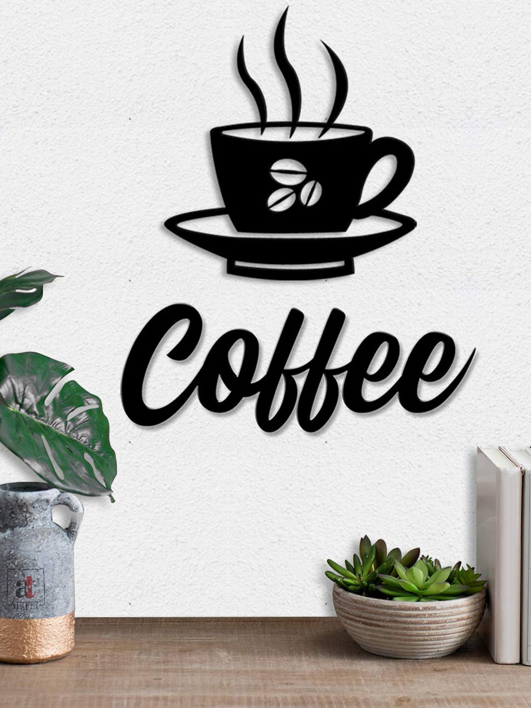 

Art Street Black Coffee Pine Wood Wall Decor
