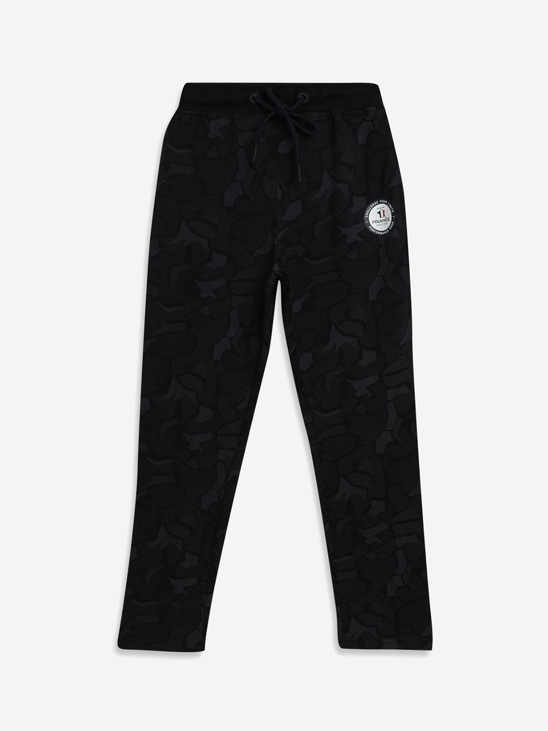 

Octave Boys Navy Blue & Grey Camouflage Printed Cotton Track Pants