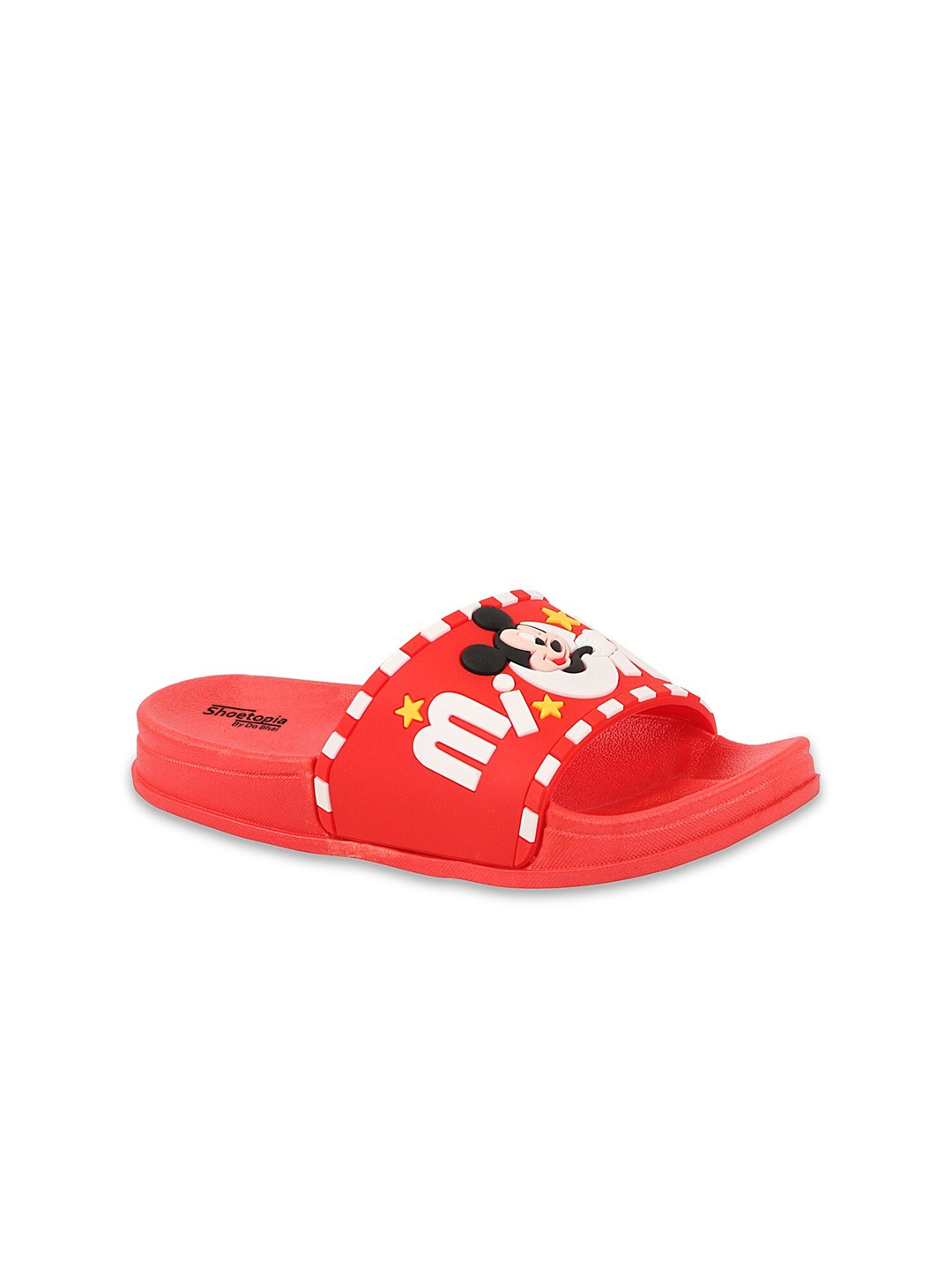 

Shoetopia Girls Red & White Mickey Mouse Printed Slider
