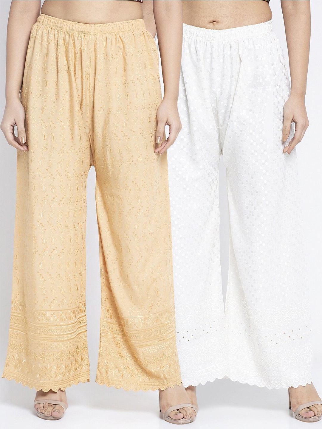 

GRACIT Women Beige Printed