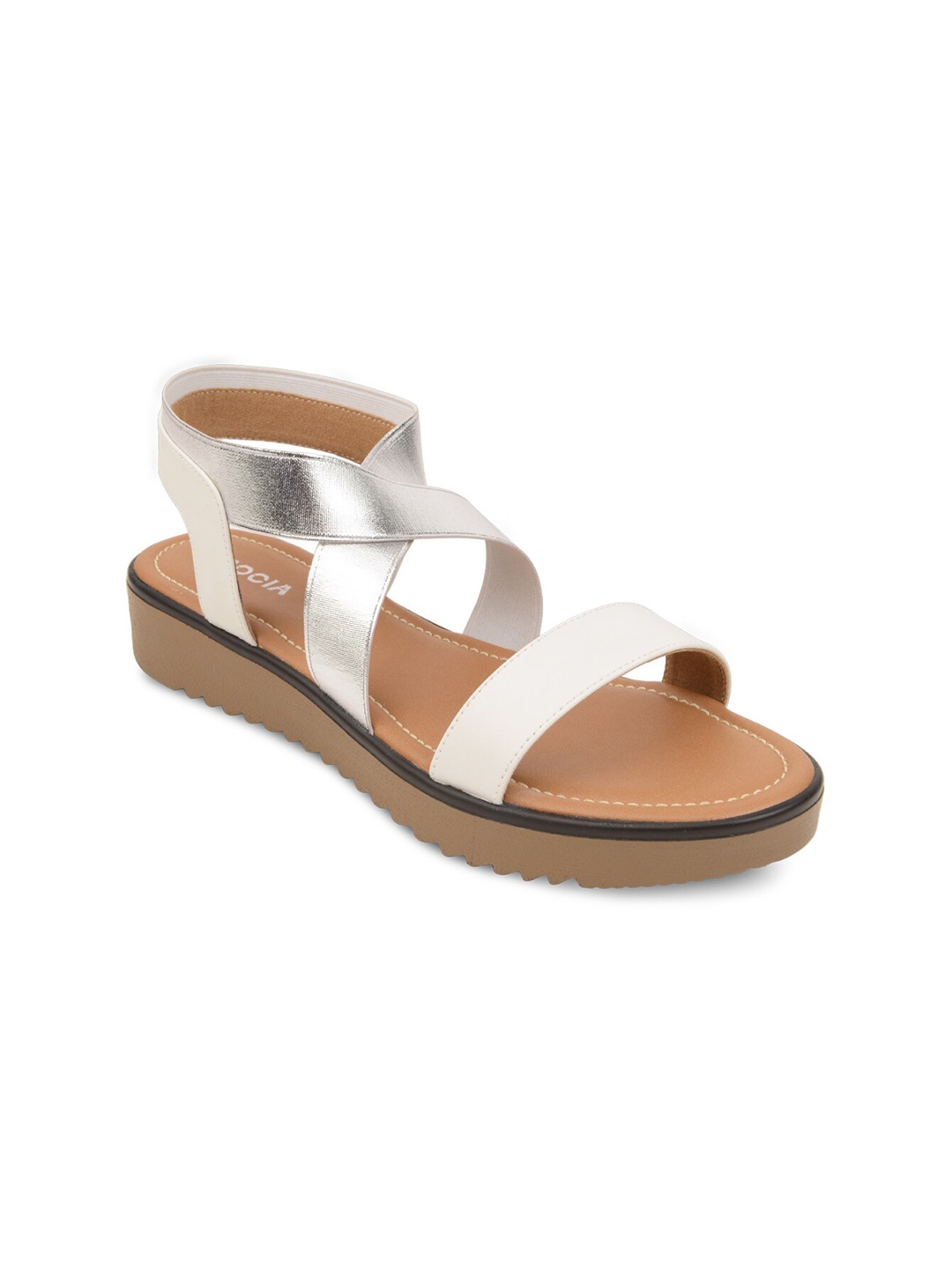 

Rocia Women White Solid Flatforms