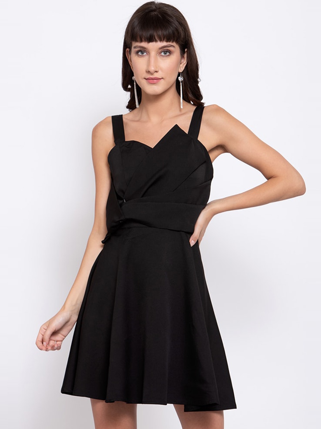 

iki chic Black Skater Dress