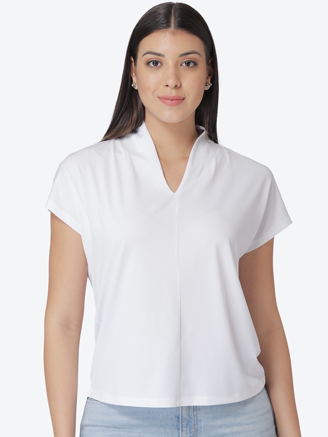 

Mode by Red Tape White Regular Top