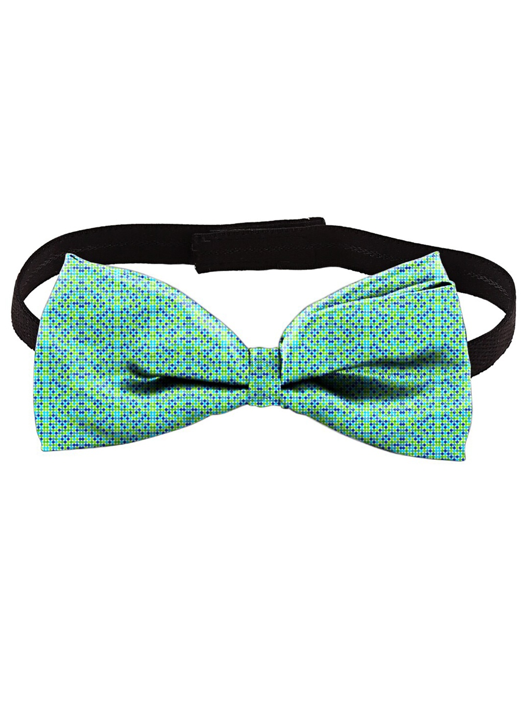

Blacksmith Men Green & Blue Printed Bow Tie