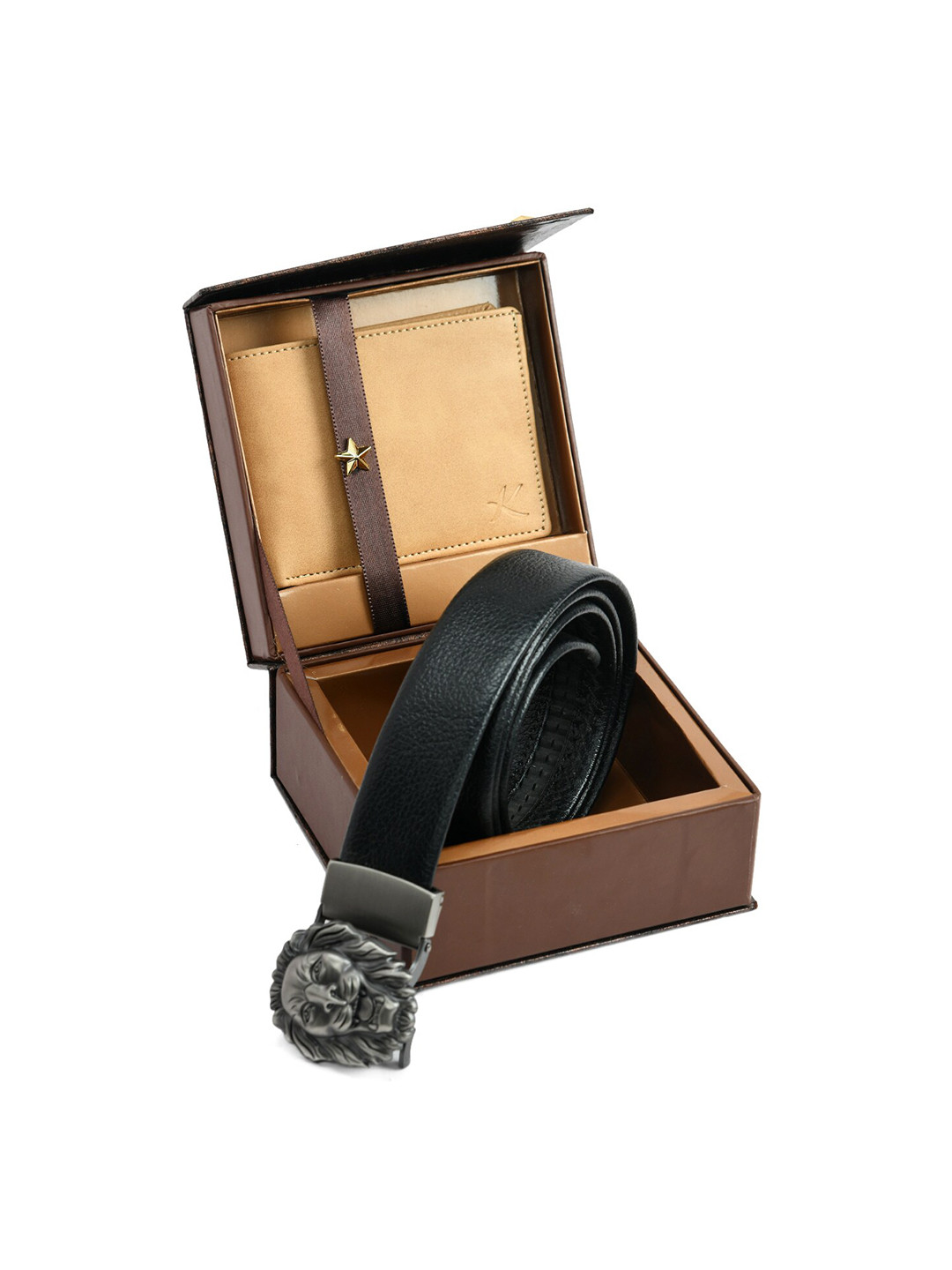

Kastner Men Beige & Black Accessory Gift Set