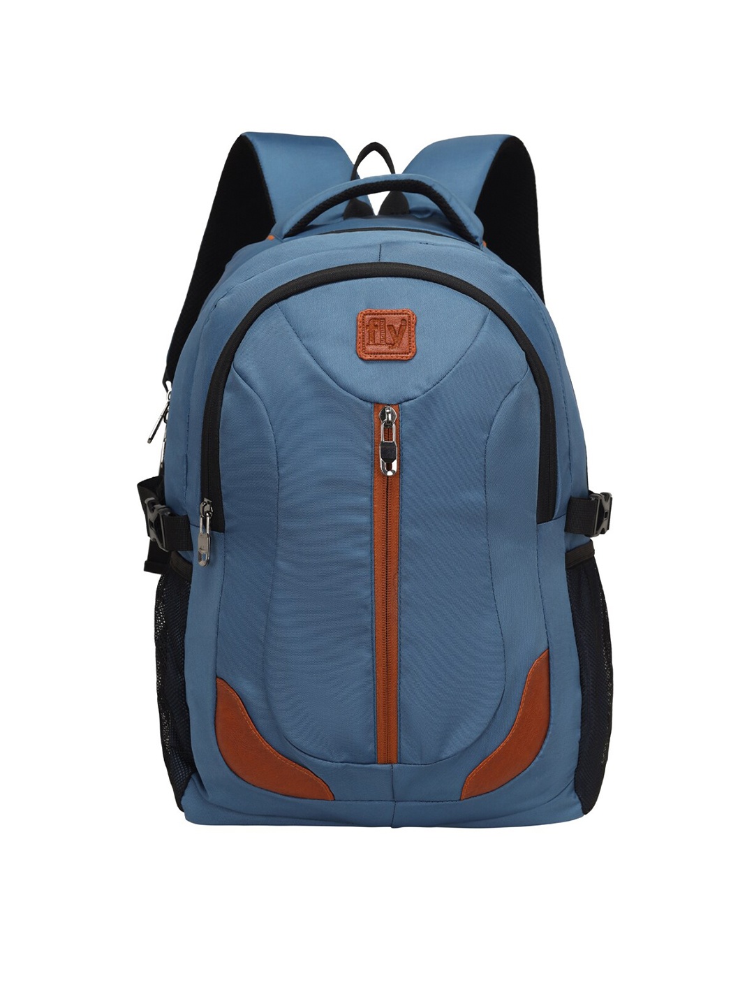 Leather World Unisex Blue & Black 15 Inch Laptop Backpack