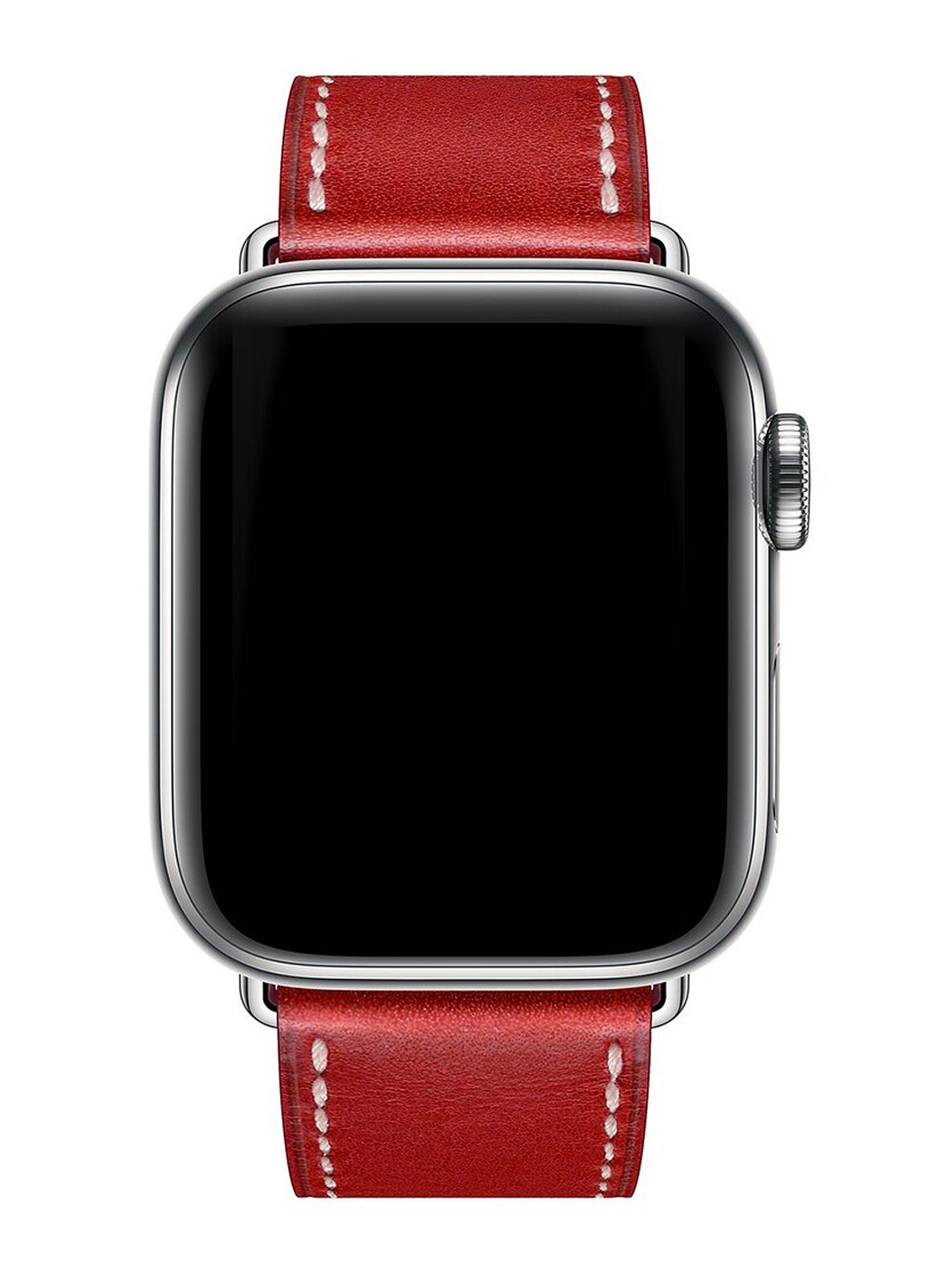 

macmerise Unisex Red Leather Apple Watch Strap