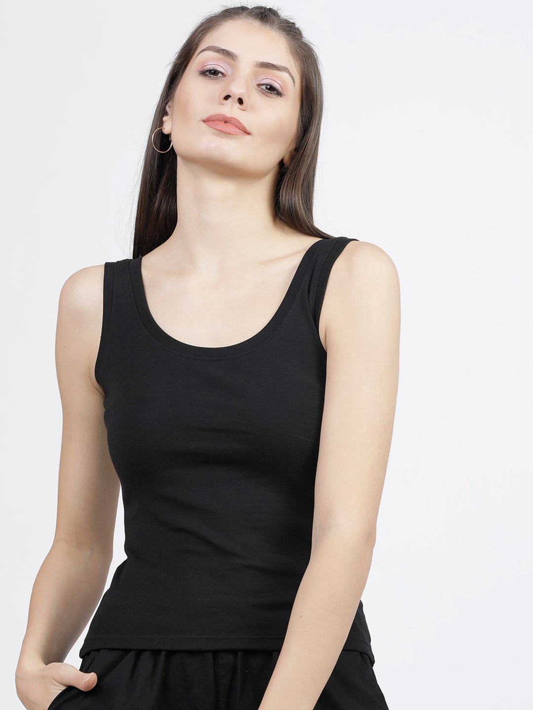 

Tokyo Talkies Women Black T-shirt