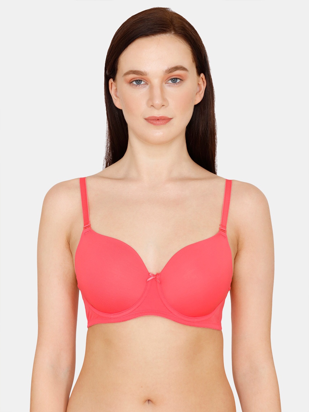 

Zivame Women Pink Solid T-shirt Bra