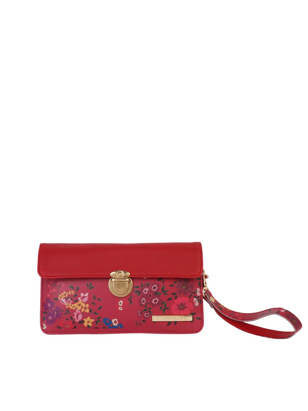 

Lapis O Lupo Red & Pink Printed Clutch