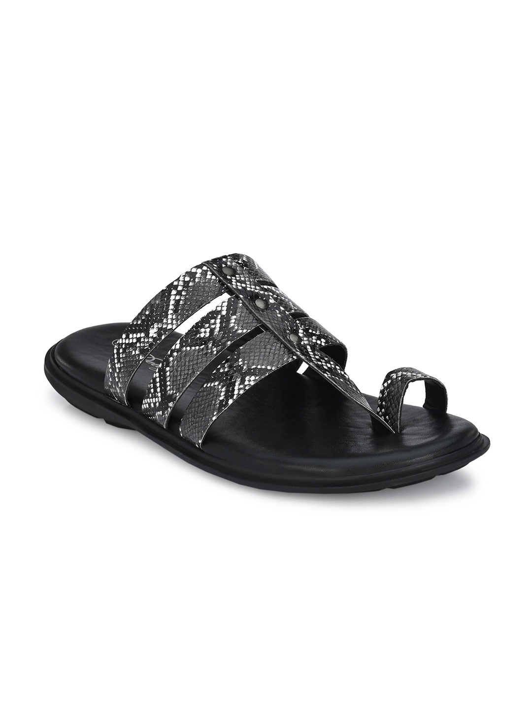

Delize Men Black Comfort Sandals