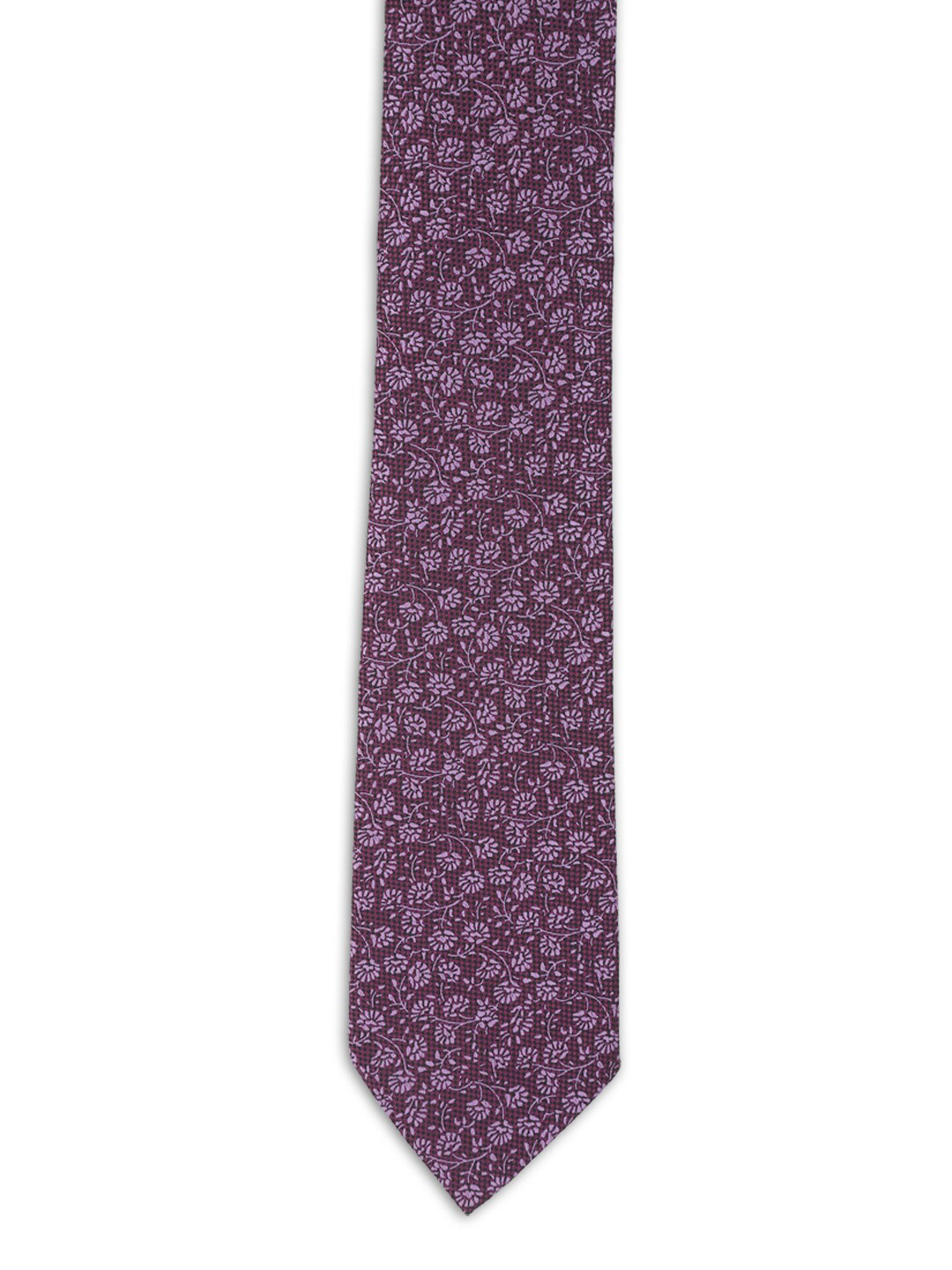 

Peter England Purple Woven Design Broad Tie