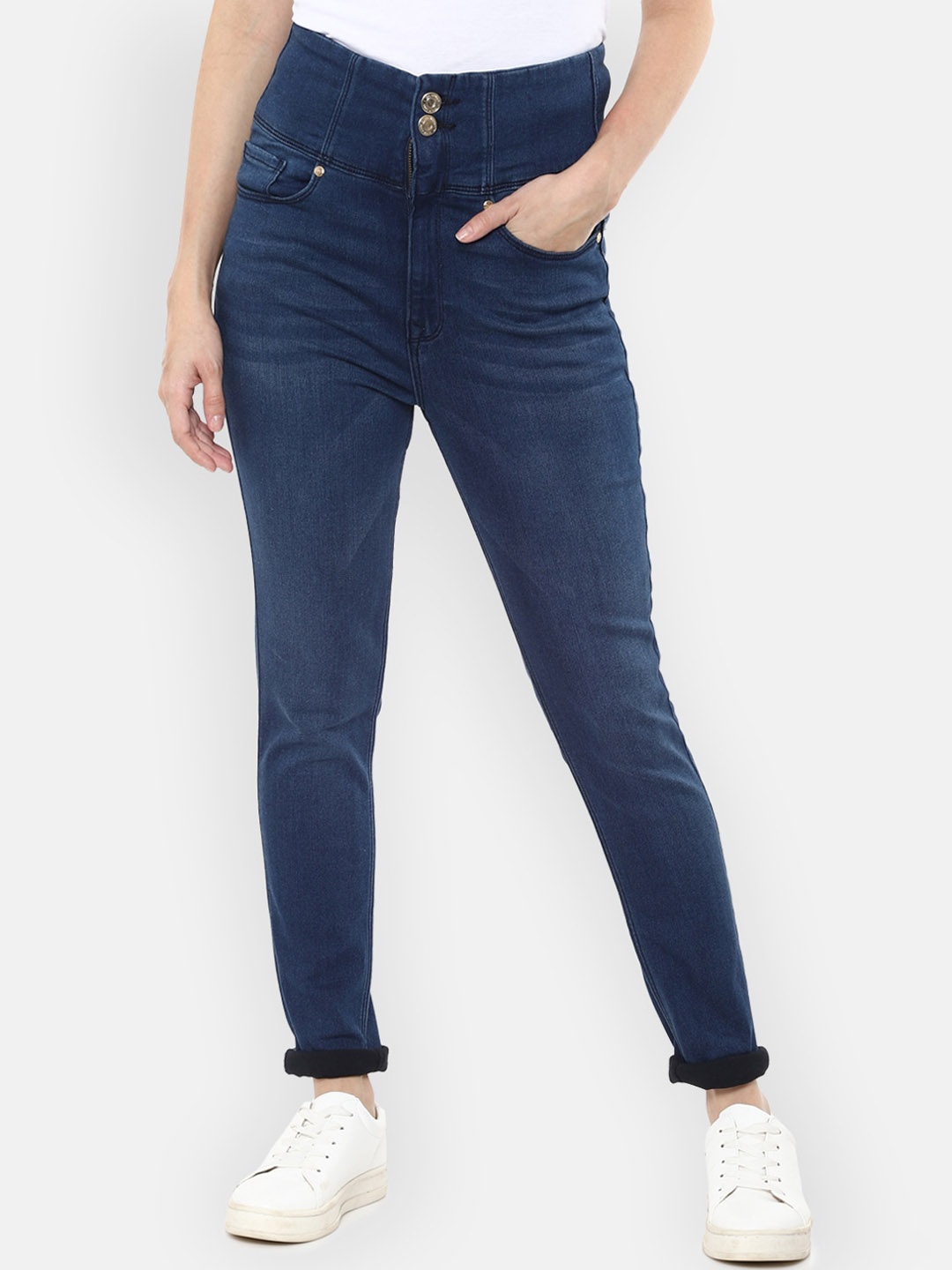 

Van Heusen Woman Women Navy Blue Slim Fit No Fade Jeans