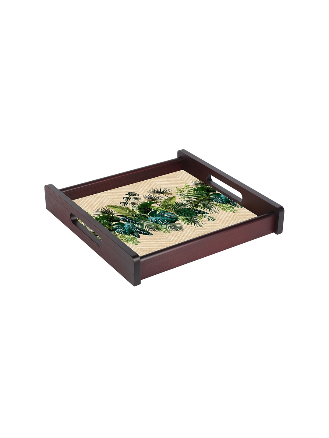 

TimberTech Brown & Beige Printed Wooden Serving Tray