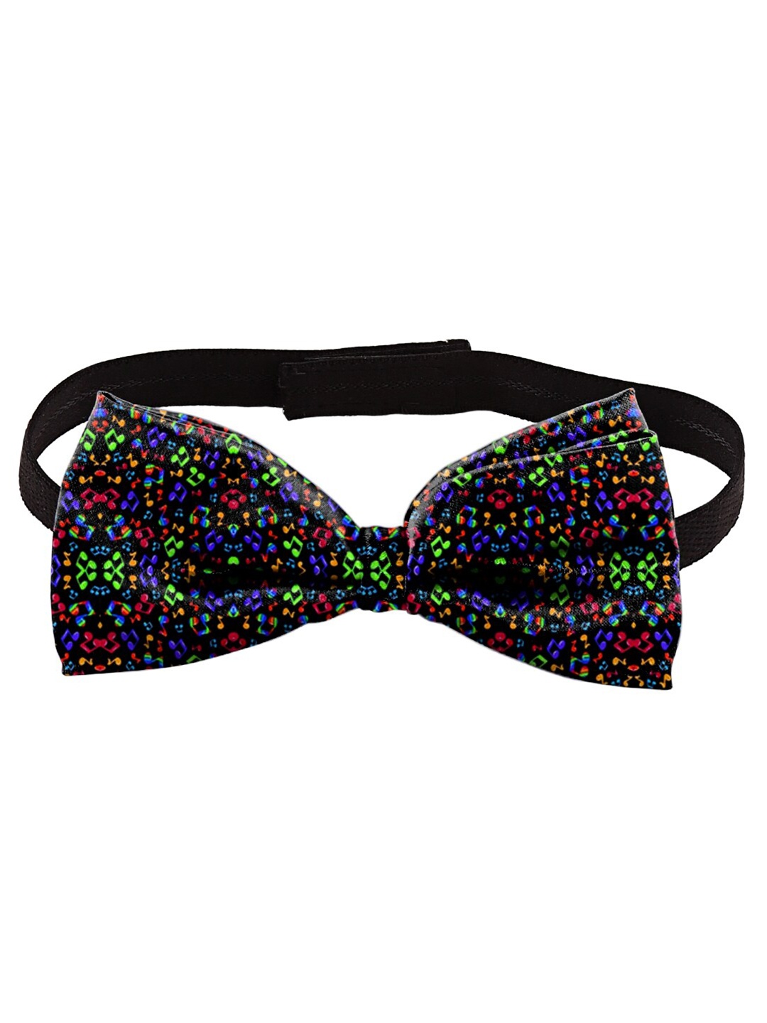 

Blacksmith Black & Blue Printed Satin Bow Tie