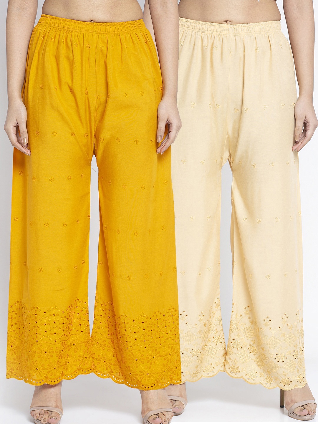 

GRACIT Women Gold Printed, Yellow