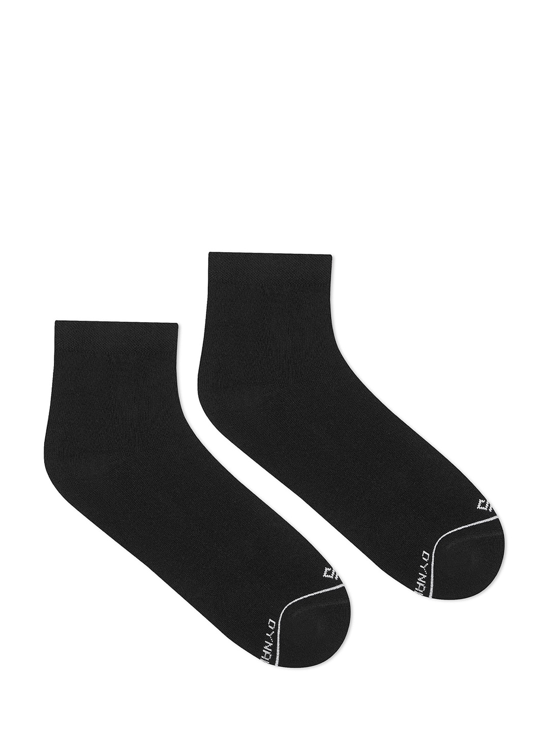 

Dynamocks Men Pack Of 2 Black Solid Ankle-Length Socks
