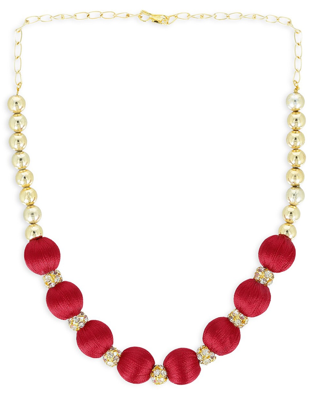 

AKSHARA Girls Red Handcrafted Necklace