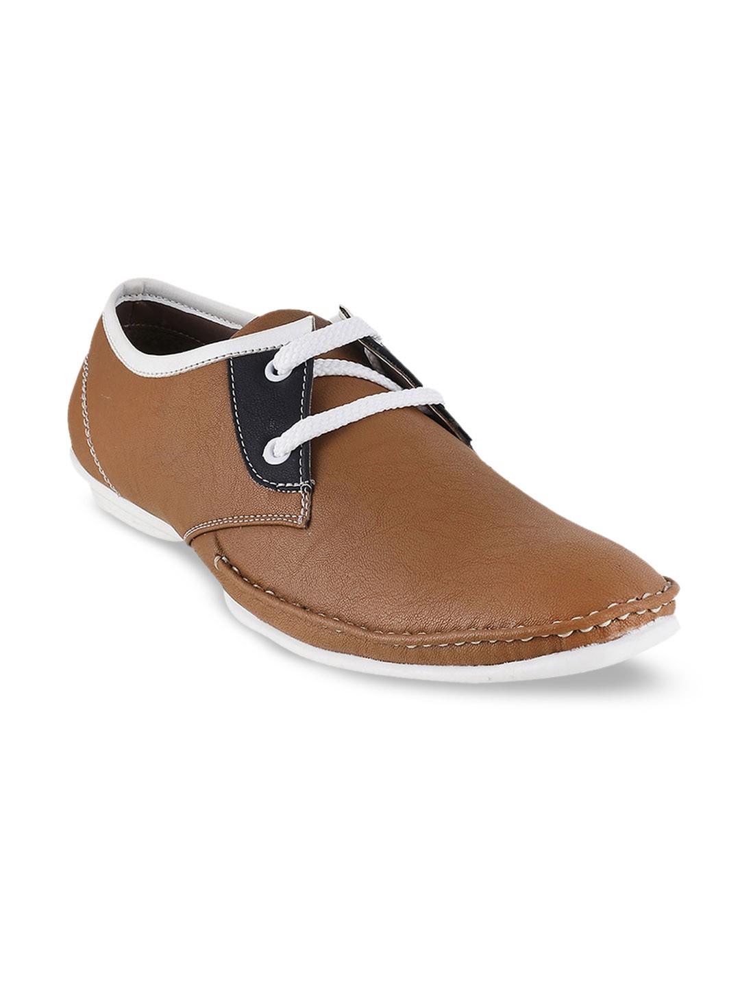 

WALKWAY by Metro Men Camel Brown Derbys