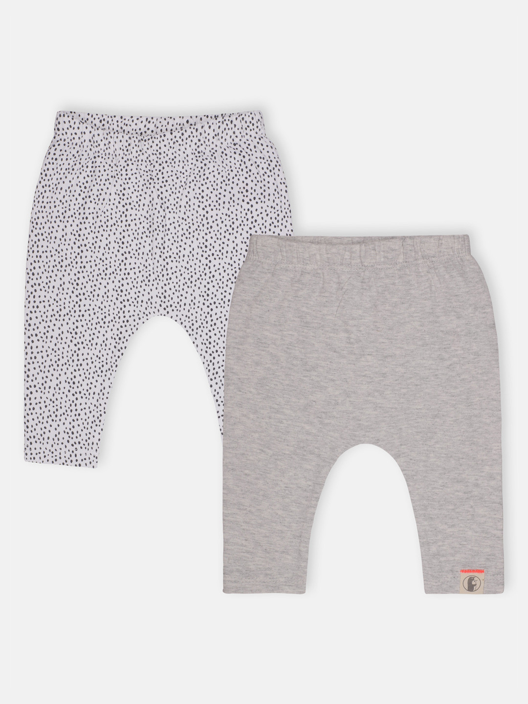 

Babysafe Infant Girls Pack Of 2 Cotton Leggings, White
