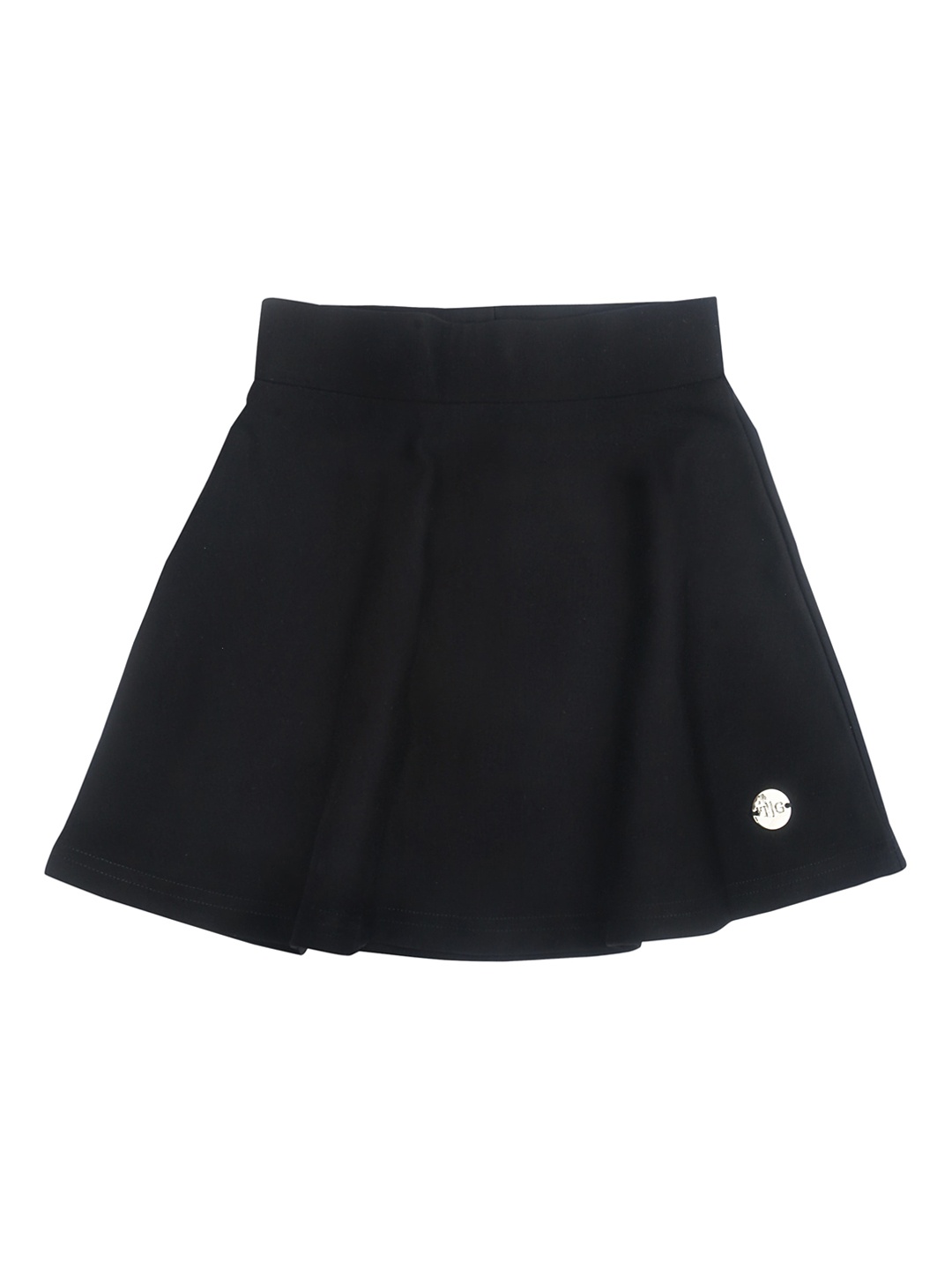 

Tiny Girl Girls Black Solid Flared Mini Skirt
