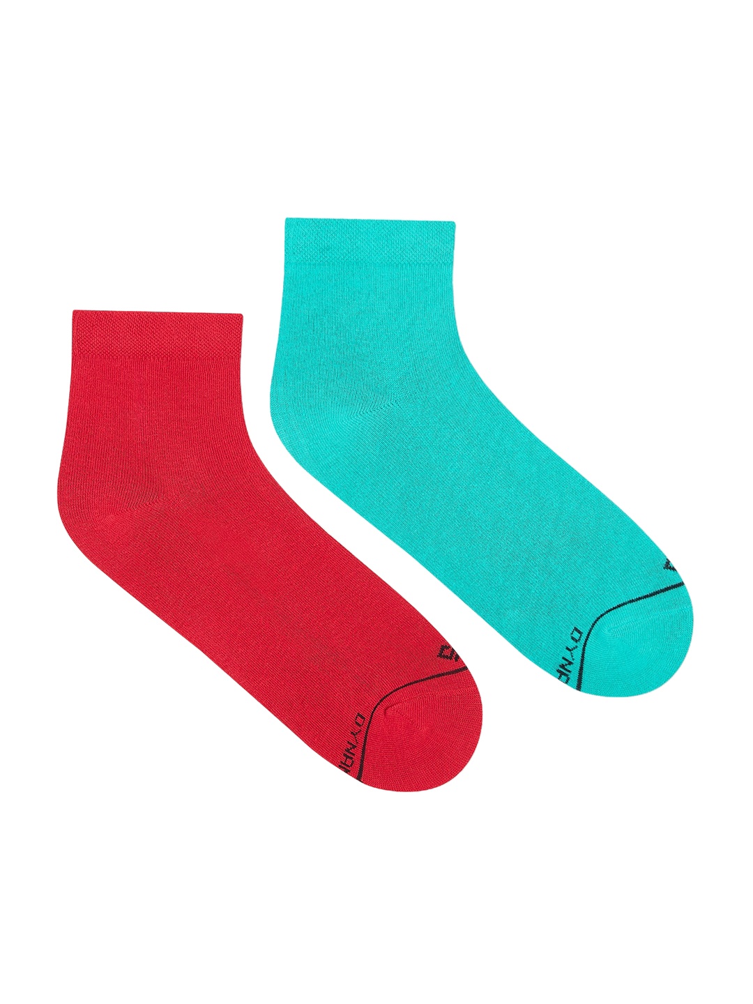 

Dynamocks Men Pack Of 2 Solid Above Ankle-Length Socks, Red