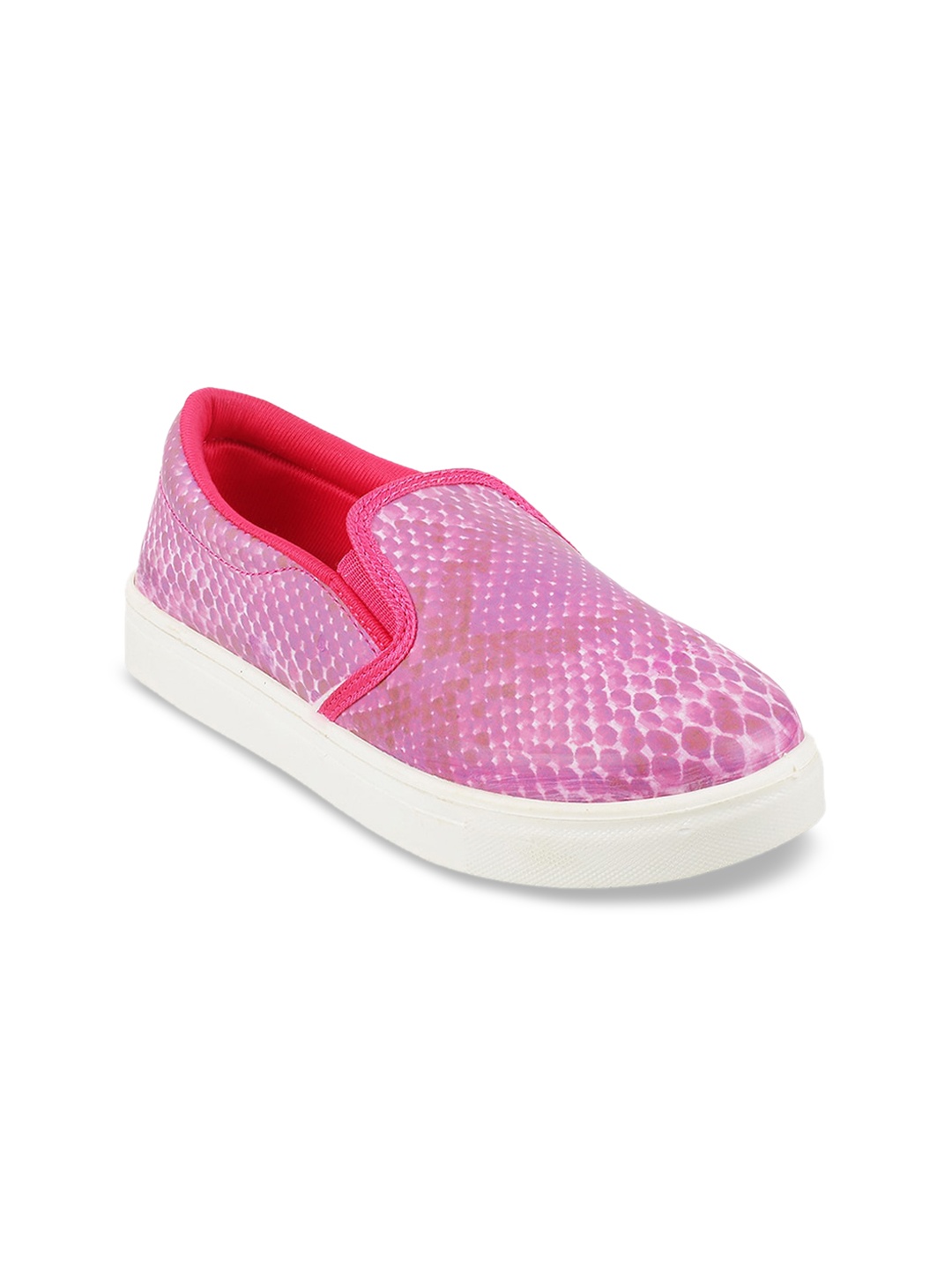 

WALKWAY by Metro Women Pink Woven Design Slip-On Sneakers