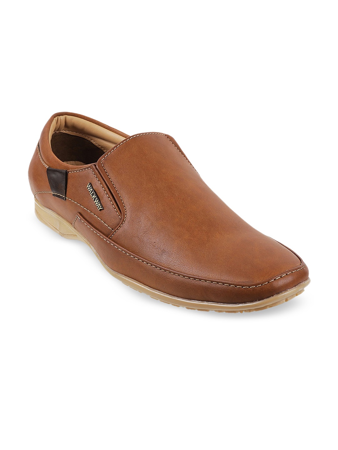 

WALKWAY by Metro Men Tan Brown Slip-On Sneakers