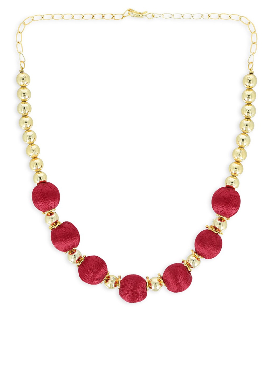 

AKSHARA Girls Red Handcrafted Necklace