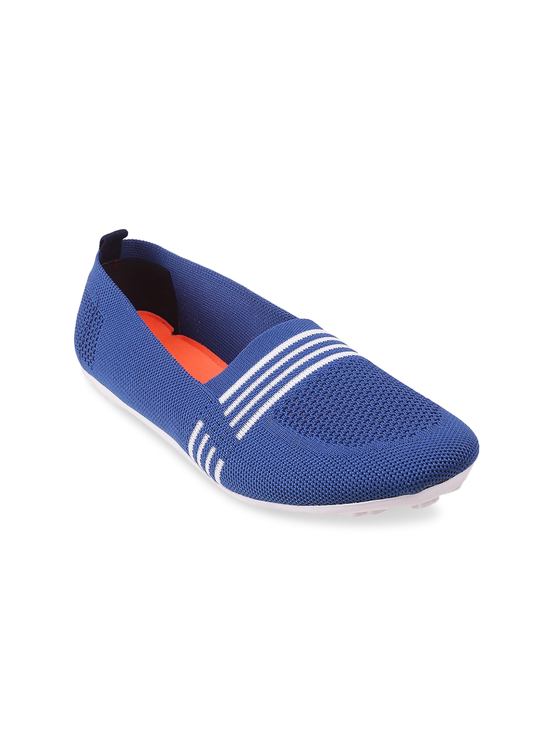 

WALKWAY by Metro Women Blue Woven Design Slip-On Sneakers