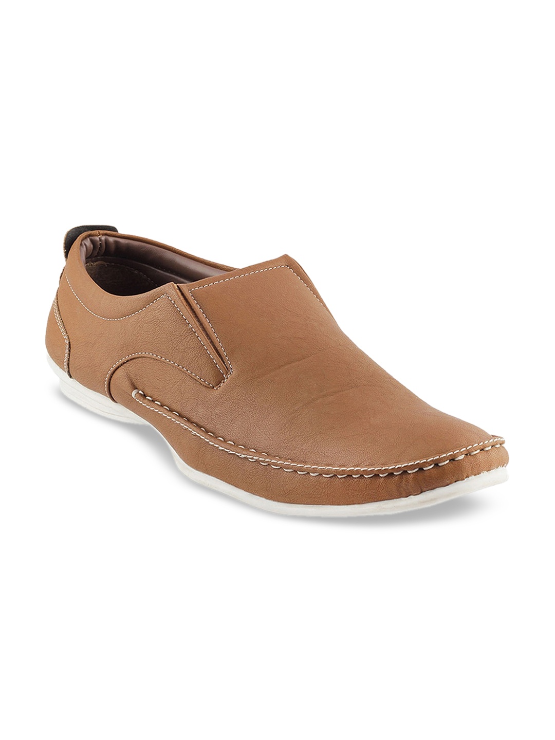 

WALKWAY by Metro Men Camel Brown Slip-On Sneakers