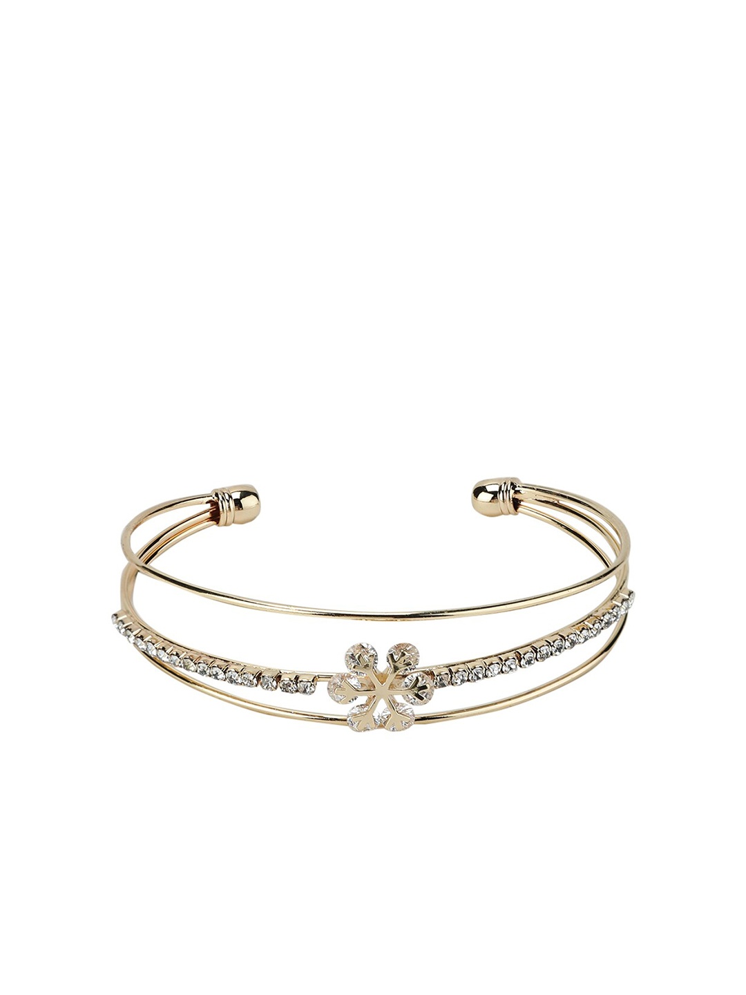 

Kazo Women Gold-Toned Brass Cuff Bracelet
