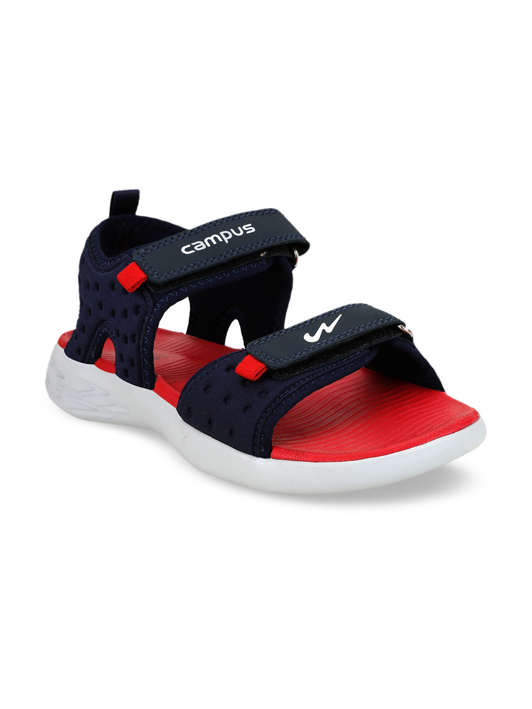 

Campus Men Navy Blue & Red Solid Sports Sandals
