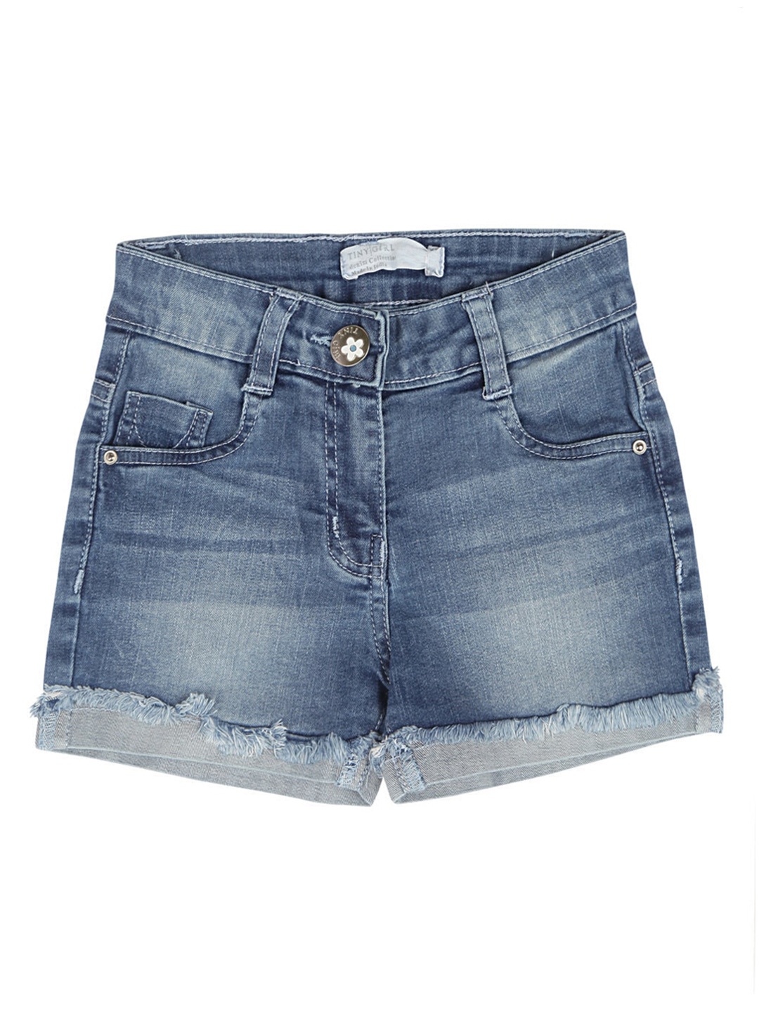 

Tiny Girl Girls Blue Washed Regular Fit Denim Shorts