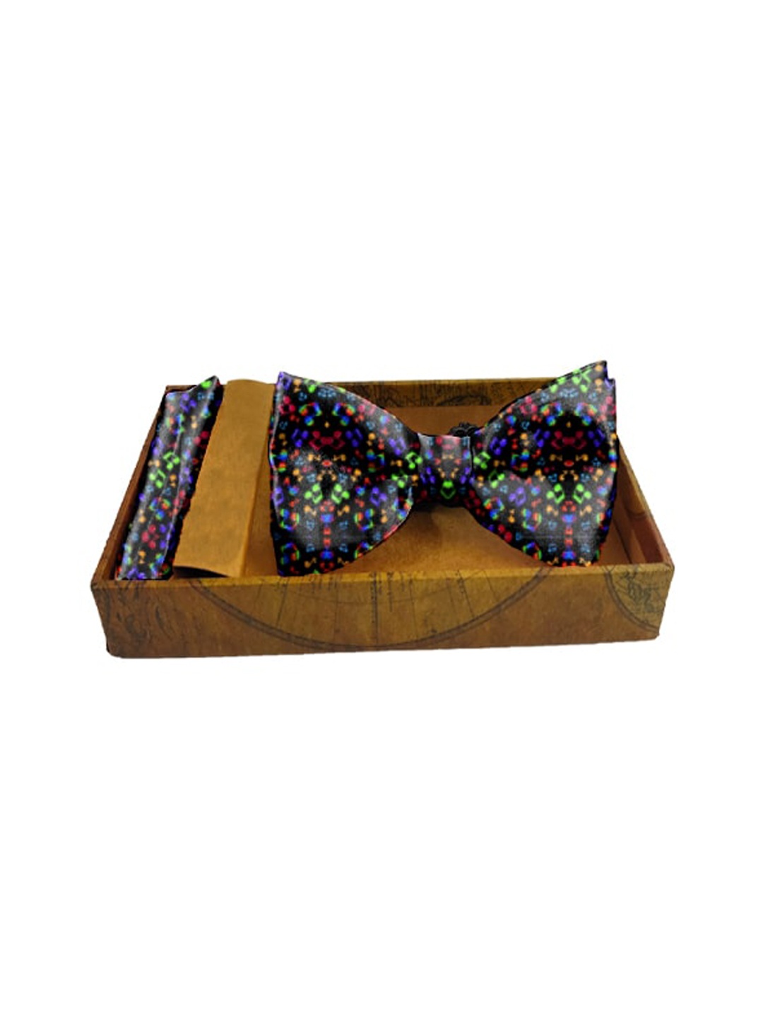 

Blacksmith Black & Green Music Note Printed Satin Accessory Gift Set