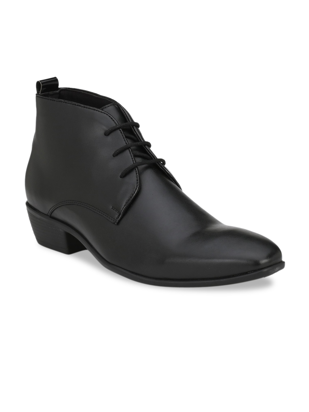 

Delize Men Black Solid Derbys