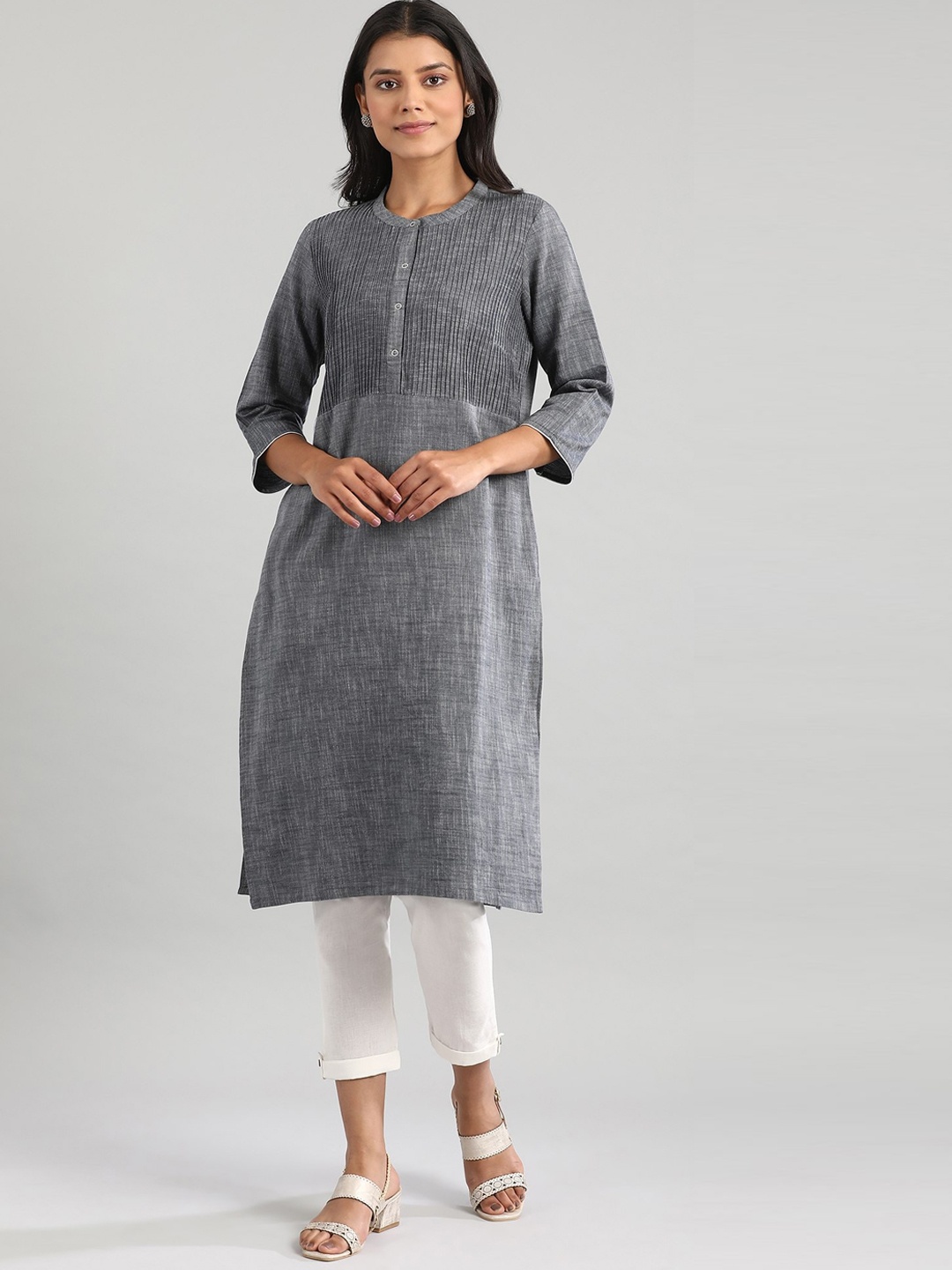 

AURELIA Women Grey Kurta