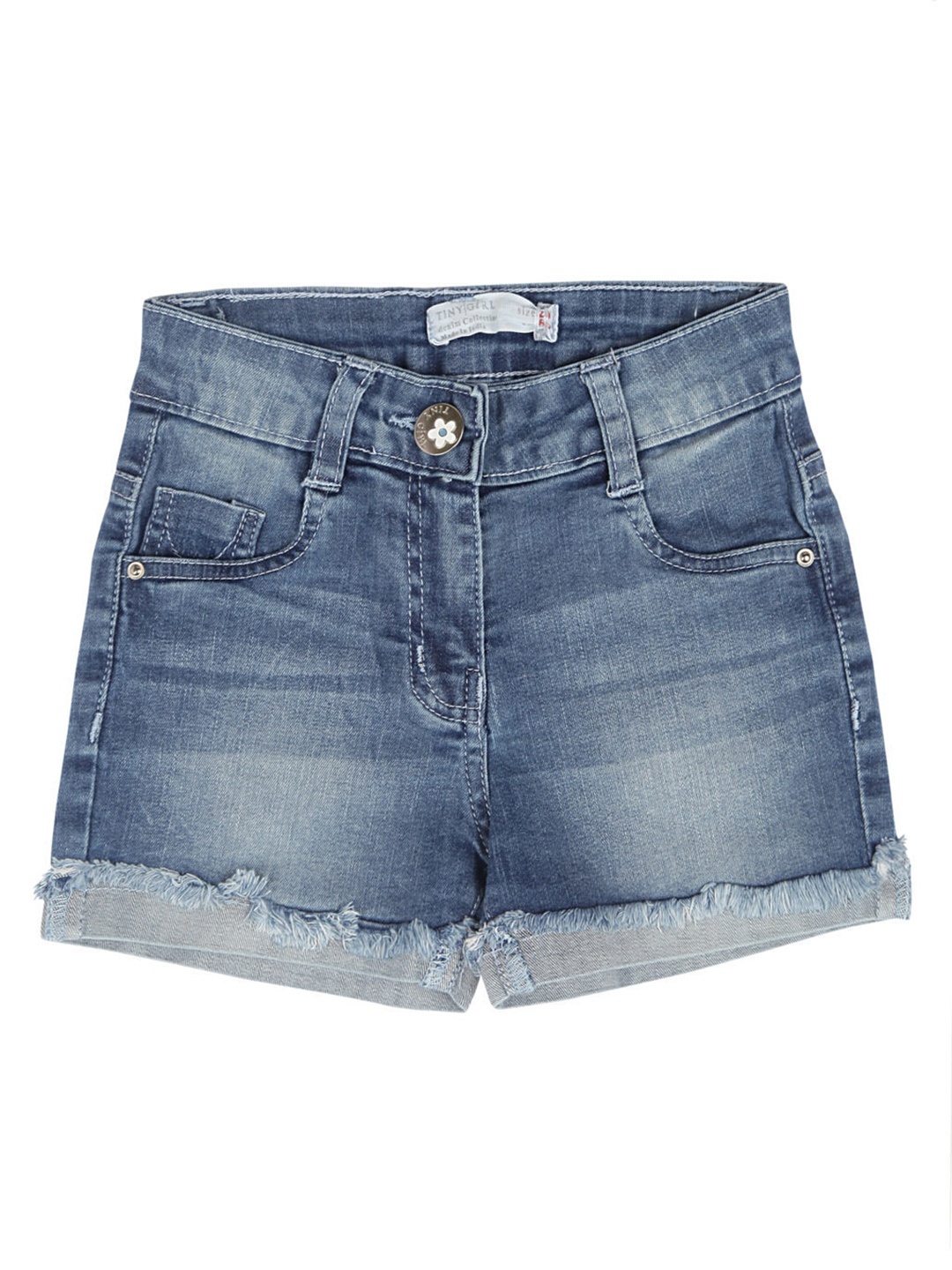 

Tiny Girl Girls Blue Washed Regular Fit Denim Shorts